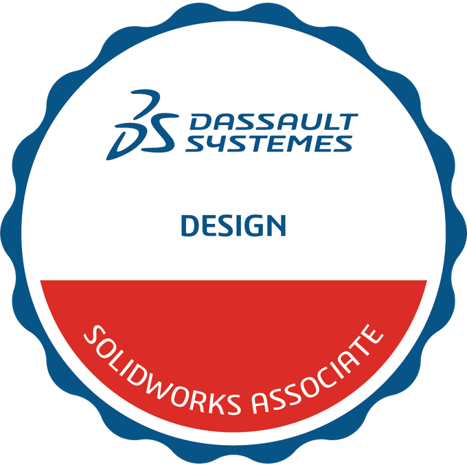 Certified SOLIDWORKS Associate Mechanical Design badge